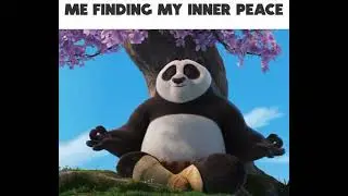 Me Finding My Inner Peace... #KungFuPanda #FunnyMeme