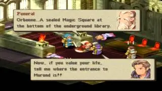 Final Fantasy Tactics Cutscene #57 Funeral's Final Moments