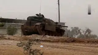 A Turkish M60T shells ISIS positions on Sheikh Aqil Hill #Shorts