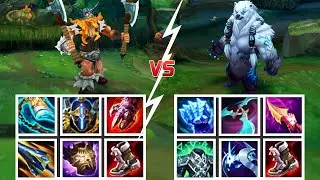 OLAF vs VOLIBEAR FULL BUILD FIGHT