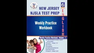 New Jersey NJSLA Assessments &ndash; 6th Grade ELA Test Prep Workbook Volume 1 | Book Preview Video