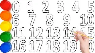 123 for Kids, How to Draw Number 1 to 20 for Beginners | Kids Drawing Tutorial Step by Step | KS ART