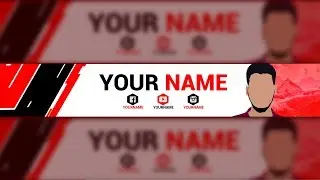 FREE Banner Template For Youtube Channel #15 Photoshop I DOWNLOAD (2020)