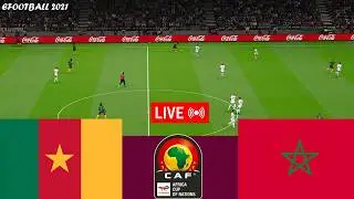 مباراة الكاميرون والمغرب مباشرة ⚽ كأس الأمم الأفريقية 2025 - محاكاة لعبة فيديو