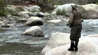 Angling for trout in the Himalaya!