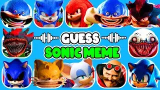 Guess who&rsquo;s Dancing😂🌈💙Guess Sonic Meme🎭🌈💙Dance Challenge 3 & Knuckles , Shadow Part 3