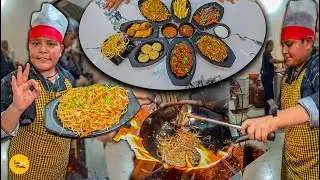 14-year-old Boy Ka Unlimited Chinese Platter in Lucknow Rs. 149/- Only l Lucknow Street Food