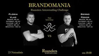 Brandomania Armwrestling Vendetta - Florin Vlad VS Gergo Fodor