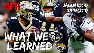 REACTION: Saints 17, Jaguars 17 | Spencer Rattler Or Tyler Shough?! Saints QB Battle Heating Up!!!