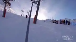 Валь Торанс (Val Thorens), Франция 2015 - 12.01.- рядом со спортсменами