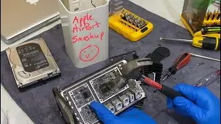 Apple Airport & Time Capsule Teardown, Decomissioning and Surprise at the end! Warning Hammer Used!