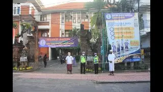 Pelaksanaan Hari Pertama Pembelajaran Tatap Muka (PTM) Terbatas SMP Dwijendra Denpasar
