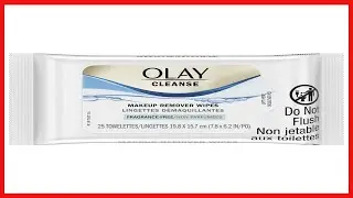 Olay Cleanse Makeup Remover Wipes, Fragrance Free, 25 count