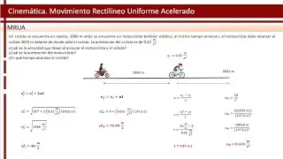 MRUA | Alcance | Velocidad, aceleración y tiempo | Física