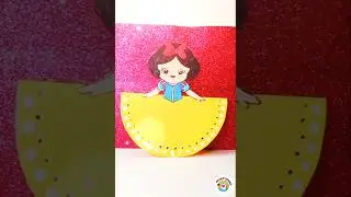 DIY paper craft#disney#princess#diy#barbie#gift#easy#decor#funny#girl#kids#craft#5minutecraft#art