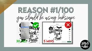 Inkscape vs Cricut Design Space: Reason #1/100 Crafters Should Use Inkscape (Beginner Friendly)