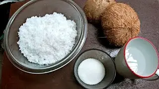 How To Make Sweetened Coconut Shreds - Homemade When Recipe Requires & Not Available In The Grocery