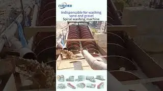 Indispensable for washing sand and gravel  -Spiral sand washer #sandwasher