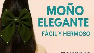 C&oacute;mo hacer un mo&ntilde;o elegante con retazos | Vincha f&aacute;cil y hermosa 