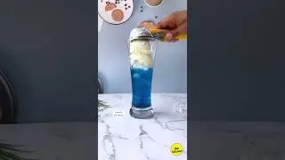 Blue Cura&ccedil;ao Ice Cream Float #float #bluecuracao #icecream #juukitchen