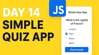 Simple JavaScript Quiz App | Objects, Loops & Event Handling