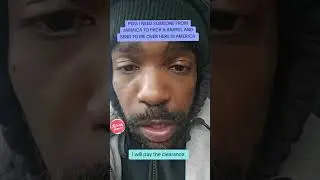 he wants people in Jamaica to start packing barrels and send them to family in the us🤔