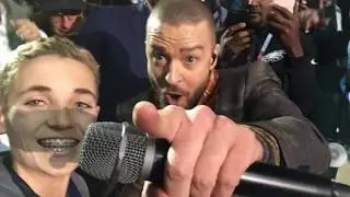 SUPER BOWL SELFIE KID:  Best Of Justin Timberlake Halftime Show Kid Memes