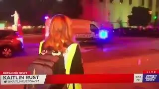 Police Shoot Rubber Bullets At News Reporters