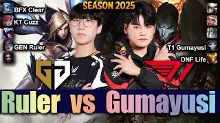 GEN Ruler vs T1 Gumayusi - Ruler KAI'SA vs Gumayusi JHIN ADC - Patch 25.16 KR Ranked | lolrec