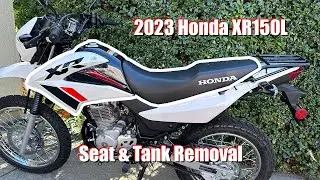 2023 Honda XR150L Seat and Tank Removal