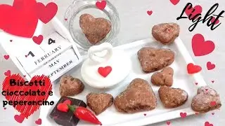 Biscotti cioccolato e peperoncino light