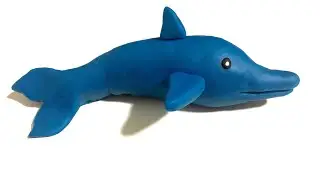 &hearts;️ Clay with me- how to make a dolphin | model craft tutorial. easy DIY