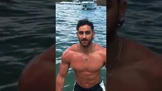 Gorgeous Man Enjoying the Beach &ndash; Sun, Water & Muscles!-Austin Palao #muscle #aesthetic