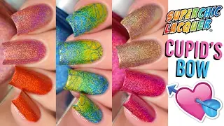 Superchic Lacquer Cupid's Bow LIVE Holo Swatches + Stamping!