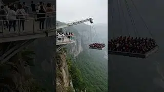 😱 Cliffside Ride SNAPS &mdash; Riders Plunge Into Fog 💀 #shorts