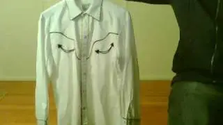 H BAR C California Ranchwear (USA) - Wester Shirt - White - Size 16-34