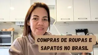 Compras de roupas e sapatos no Brasil - tudo que eu trouxe - roupas, sapatos, bikinis e mais. 