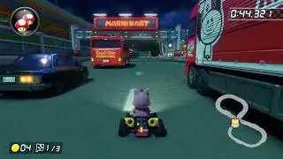 Mario Kart 8 Deluze - Cat Peach in Toad's Turnpike