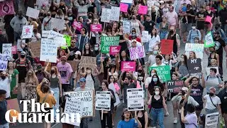 Supreme court leak sparks protests across US: &lsquo;It feels like such a betrayal&rsquo;