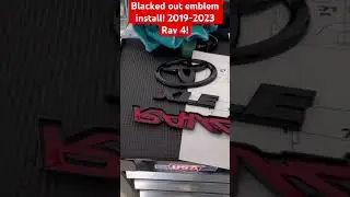Установка черной эмблемы Rav 4 2019-2023 годов выпуска #rav4 #automobile #cars #toyota #toyotarav...