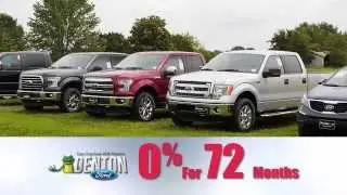 Denton Ford Celebrates with 0% for 72 Months on All Ford Vehicles