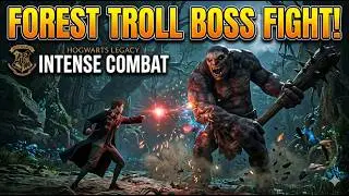 Hogwarts Legacy: Forest Troll Boss Fight! 👹🪄 | Intense Combat