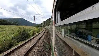 View from window / Pohľad z okna / Mitfahrt ZSSK 460 Ko&scaron;ice - Plaveč (Timelapse)