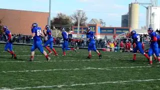 Barry Stewart kicks an extra point.