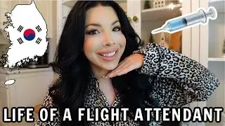 Flight Attendant Life - I GOT BOTOX & SMILE LINE FILLER IN SOUTH KOREA ON A LAYOVER✈️ 🇰🇷