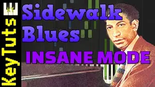 Sidewalk Blues [Jelly Roll Morton] - Insane Mode [Piano Tutorial] (Synthesia)