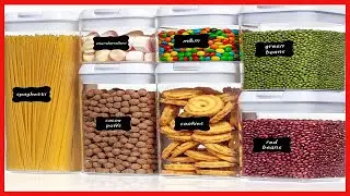 Airtight Food Storage Containers, Vtopmart 7 Pieces BPA Free Plastic Cereal Containers with Easy