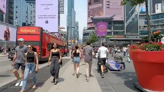TORONTO Downtown Summer Long Weekend Life in Downtown 4K🇨🇦 CANADA Travel