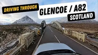 Driving through Glen Coe Scotland 4K