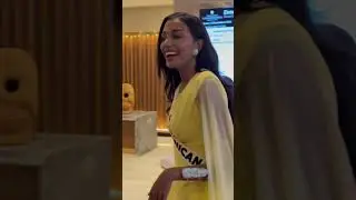 Ms Dominican Republic 2024 gracing the fans as she leaves for rehearsals #missuniverse2024